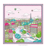 фуксия Жени копринен шал колекция пролет/лято 2023 90 аксесоари Longchamp 6084PZ1045