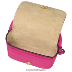 фуксия Жени портмоне за монети epure с кожена дантела кожени изделия Longchamp 6084PZ535 - Image 4