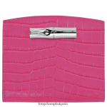 фуксия Жени портфейл розо кожени изделия Longchamp 6084PZ593