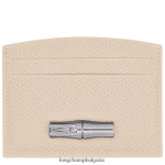 хартия Жени държач за карта Roseau кожени изделия Longchamp 6084PZ639
