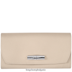 хартия Жени портфейл roseau continental кожени изделия Longchamp 6084PZ590
