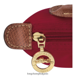 червен Жени le pliage оригинална торбичка с дръжка кожени изделия Longchamp 6084PZ664 - Image 5