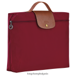 червен мъже le pliage оригинално куфарче чанти Longchamp 6084PZ487 - Image 3
