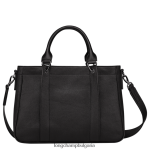 черен Жени 3d чанта чанти Longchamp 6084PZ176 - Image 4