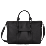 черен Жени 3d чанта чанти Longchamp 6084PZ181