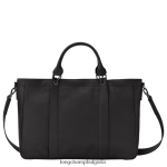 черен Жени 3d чанта чанти Longchamp 6084PZ181 - Image 4