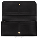 черен Жени бокс-трот континентален портфейл кожени изделия Longchamp 6084PZ558 - Image 2