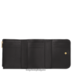 черен Жени бокс-трот портфейл кожени изделия Longchamp 6084PZ554 - Image 2
