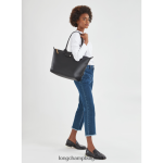 черен Жени градска чанта le pliage чанти Longchamp 6084PZ348 - Image 2