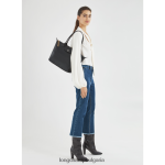 черен Жени градска чанта le pliage чанти Longchamp 6084PZ352 - Image 2