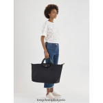 черен Жени зелена пътна чанта le pliage чанти Longchamp 6084PZ786 - Image 2