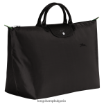 черен Жени зелена пътна чанта le pliage чанти Longchamp 6084PZ786 - Image 3