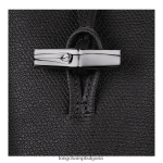 черен Жени калъф за телефон roseau с дантела кожени изделия Longchamp 6084PZ683 - Image 5