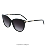 черен Жени колекция пролет/лято 2023 слънчеви очила аксесоари Longchamp 6084PZ890 - Image 2