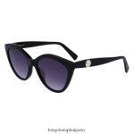 черен Жени колекция пролет/лято 2023 слънчеви очила аксесоари Longchamp 6084PZ893 - Image 2