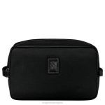 черен Жени кутия за тоалетни принадлежности boxford чанти Longchamp 6084PZ862