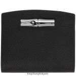 черен Жени портфейл розо кожени изделия Longchamp 6084PZ581
