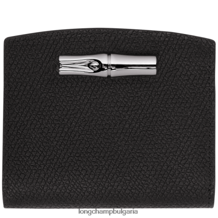 черен Жени портфейл розо кожени изделия Longchamp 6084PZ581