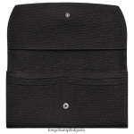 черен Жени портфейл roseau continental кожени изделия Longchamp 6084PZ587 - Image 2