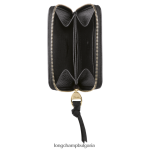 черен Жени пощенска кутия портмоне за монети кожени изделия Longchamp 6084PZ536 - Image 2
