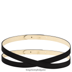 черен Жени пояс за бокс-тръс аксесоари Longchamp 6084PZ945