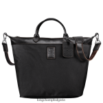 черен Жени пътна чанта boxford чанти Longchamp 6084PZ762
