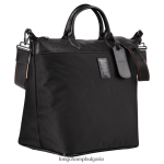 черен Жени пътна чанта boxford чанти Longchamp 6084PZ762 - Image 3