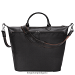 черен Жени пътна чанта boxford чанти Longchamp 6084PZ762 - Image 4