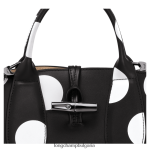 черен Жени розова чанта чанти Longchamp 6084PZ123 - Image 7