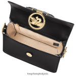 черен Жени чанта за кръстосано тяло box-trot чанти Longchamp 6084PZ228 - Image 5