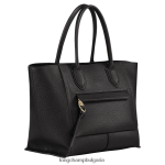 черен Жени чанта за пощенска кутия чанти Longchamp 6084PZ171 - Image 3