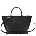 черен Жени чанта за пощенска кутия чанти Longchamp 6084PZ167 - Image 4