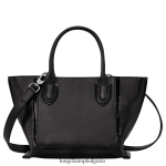 черен Жени чанта за пощенска кутия чанти Longchamp 6084PZ175 - Image 4