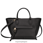 черен Жени чанта за пощенска кутия чанти Longchamp 6084PZ167