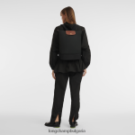 черен Жени чанта/раница през рамо чанти Longchamp X D'heygere 6084PZ323 - Image 2