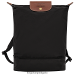 черен Жени чанта/раница през рамо чанти Longchamp X D'heygere 6084PZ323