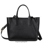 черен Жени чанта le foulonne чанти Longchamp 6084PZ124