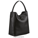 черен Жени чанта Roseau Essential Hobo чанти Longchamp 6084PZ356 - Image 3