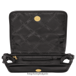 черен Жени le foulonne портфейл на верига кожени изделия Longchamp 6084PZ327 - Image 5