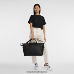 черен Жени le foulonne пътна чанта чанти Longchamp 6084PZ827 - Image 2