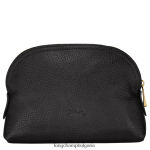 черен Жени le foulonne торбичка кожени изделия Longchamp 6084PZ694 - Image 3