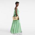 черен Жени le panier pliage кошница чанта чанти Longchamp 6084PZ28 - Image 2