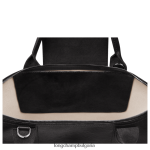 черен Жени le pliage city чанта с горна дръжка чанти Longchamp 6084PZ87 - Image 4
