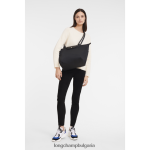 черен Жени le pliage енергийна чанта чанти Longchamp 6084PZ345 - Image 2