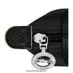 черен Жени le pliage зелена кесия за монети кожени изделия Longchamp 6084PZ506 - Image 3