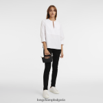 черен Жени le pliage оригинална торбичка с дръжка кожени изделия Longchamp 6084PZ662 - Image 2