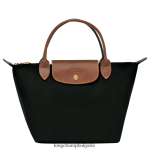 черен Жени le pliage оригинална чанта чанти Longchamp 6084PZ198