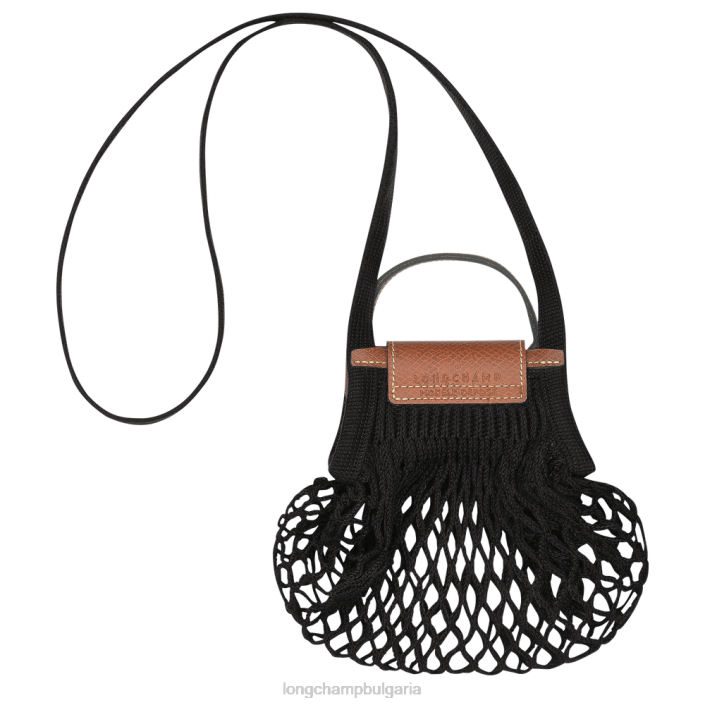 черен Жени le pliage filet mesh bag кожени изделия Longchamp 6084PZ218 - Image 4