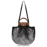 черен Жени le pliage filet mesh bag чанти Longchamp 6084PZ65
