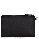 черен Жени roseau есенциална торбичка кожени изделия Longchamp 6084PZ690 - Image 2